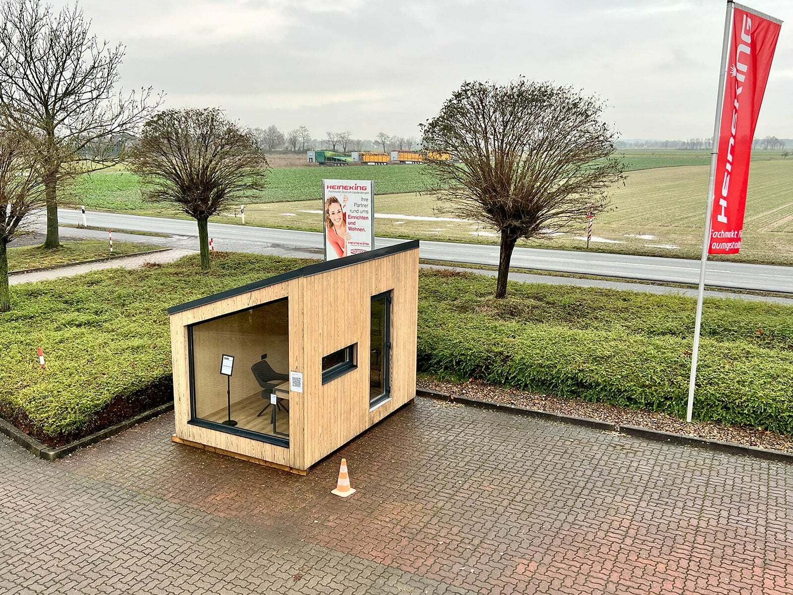 Tiny House - Mini-maison modulaire - Conteneur d'habitation - Abri de jardin - Modèle Cube, 6,72 m²